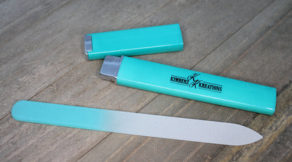 Glass File - Teal